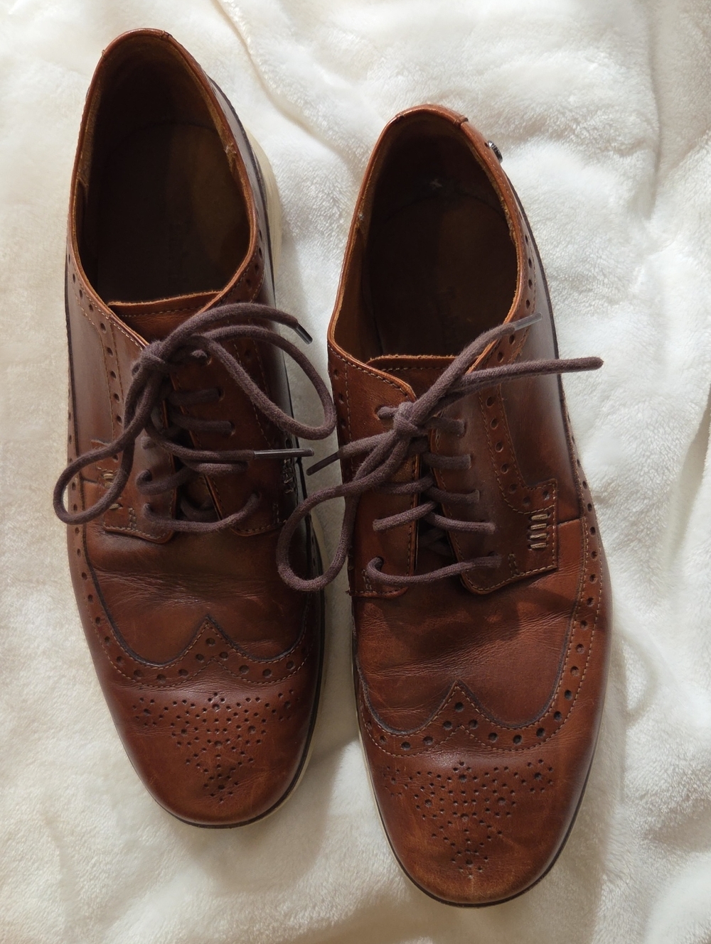Timberland Brown Leather Wingtip Oxfords